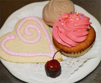 A seasonal sweet plate of cakes and cookies